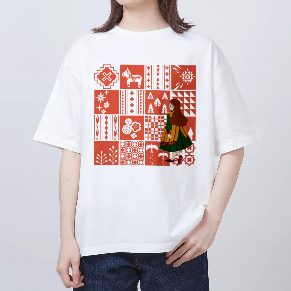 Cicogna（チコーニャ）のpatchwork GIRL オーバーサイズTシャツ