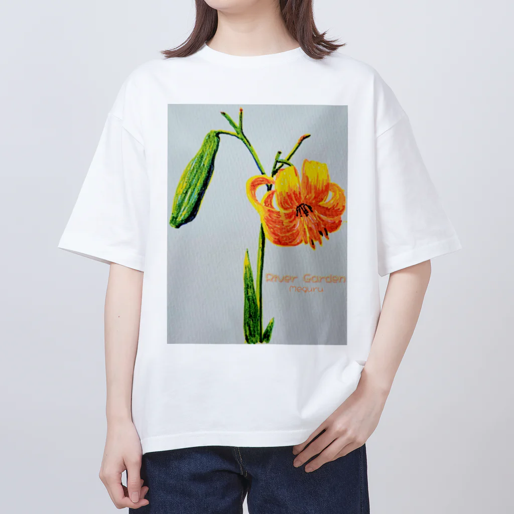 River GardenのRiver Garden 野姫百合 Oversized T-Shirt