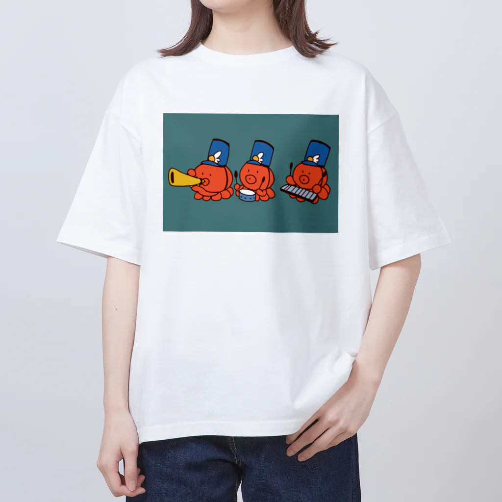 ぱぐ屋のマーチングたこ Oversized T-Shirt