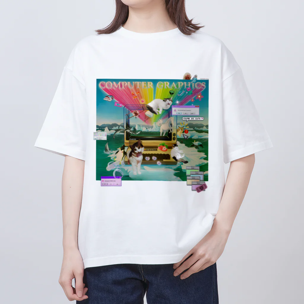 𝙈𝙊𝙈𝙊'𝙨 𝙎𝙝𝙤𝙥の#Computer graphics 2023 Oversized T-Shirt