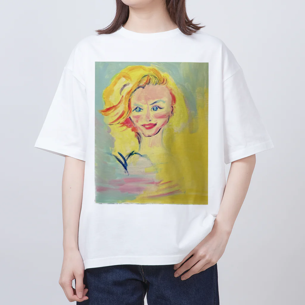 あさあさあさひです。のマリリン Oversized T-Shirt