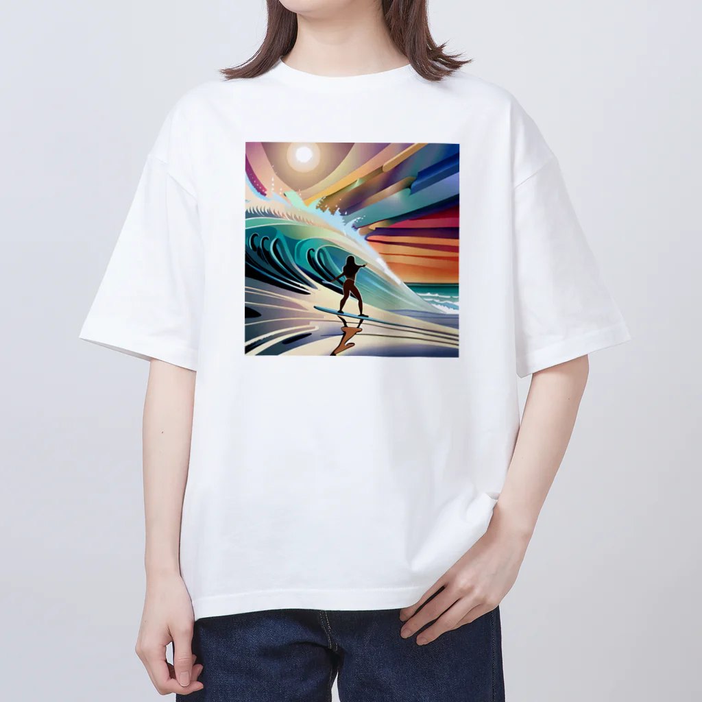 青空クリエイトのBig wave  Oversized T-Shirt