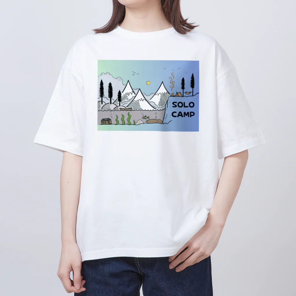 RAINBOW-WORKSの広大なソロキャンプ🏕 オーバーサイズTシャツ