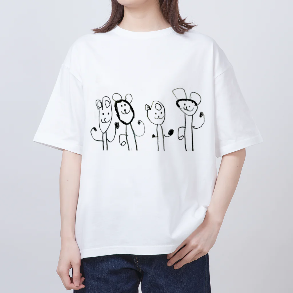 るっぴー市場の4歳が描いた絵 Oversized T-Shirt