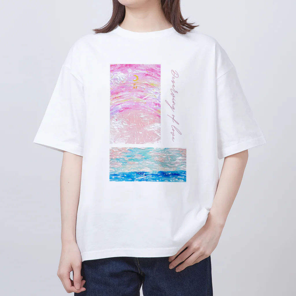 菜々乃ななみ | nanami oracleartの穏やかな愛の三日月 オーバーサイズTシャツ