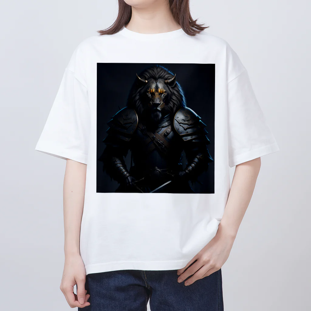 AI-assembleの百獣の王ライオン侍 オーバーサイズTシャツ