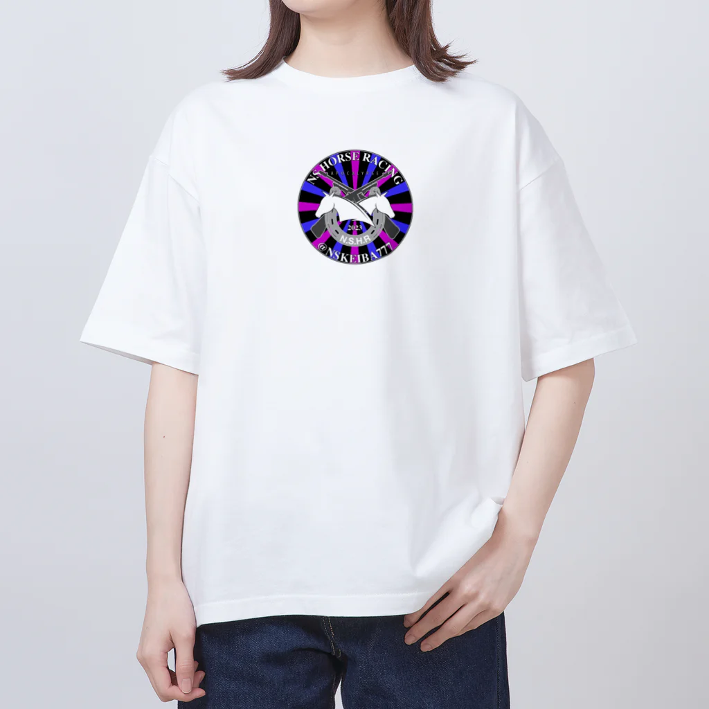 NS競馬黙示録のNS×ルメルック×うまブラックコラボ Oversized T-Shirt