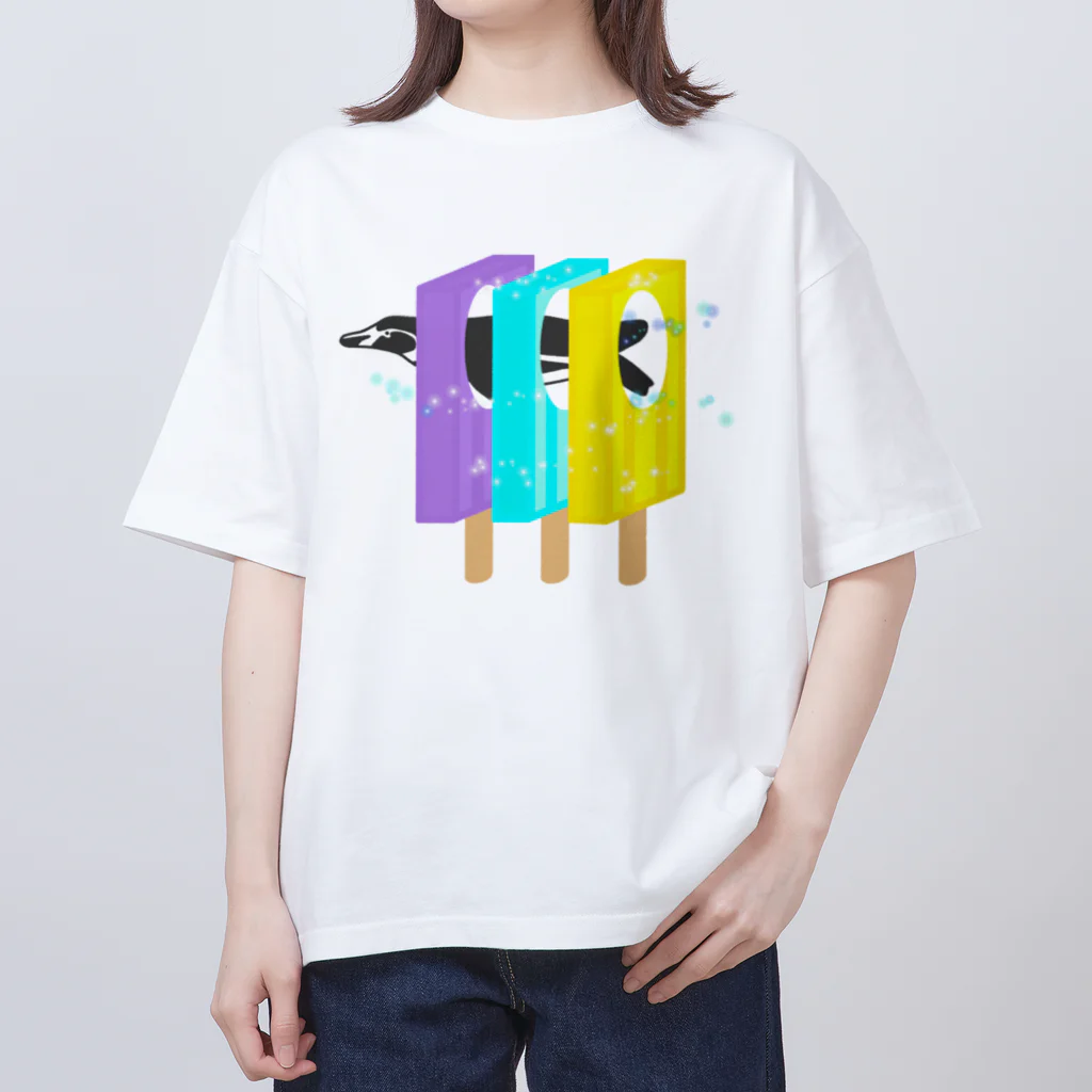 ぺんぎん24の棒アイスの輪くぐり Oversized T-Shirt