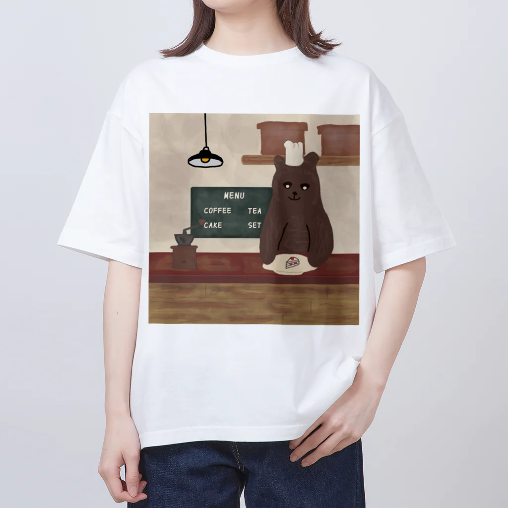 【KOTCH】 Tシャツショップのくまのカフェ オーバーサイズTシャツ