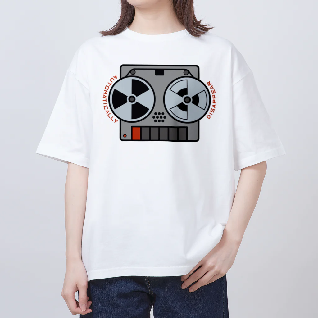 北風のゼリーのオープンリールテープレコーダー（カラー） オーバーサイズTシャツ