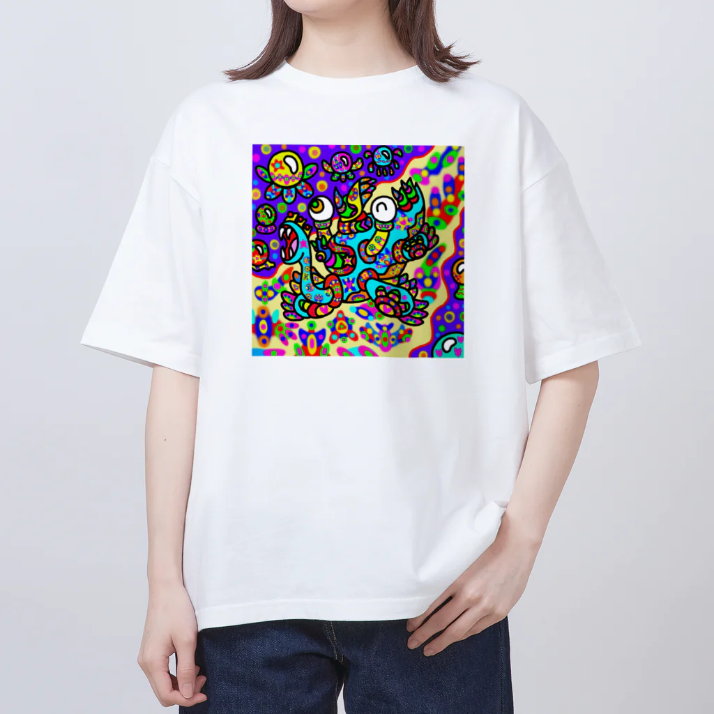 どりほぷの異次元を泳ぐ竜・ツリモン Oversized T-Shirt