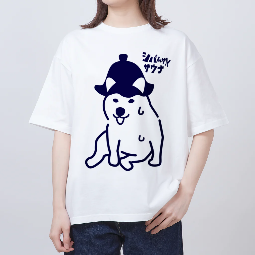 しっぽ堂のシバムサレ　サウナ オーバーサイズTシャツ