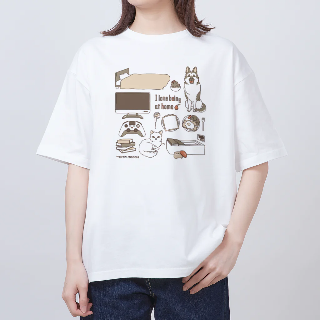 mocchi’s workshopのおうち大好き オーバーサイズTシャツ