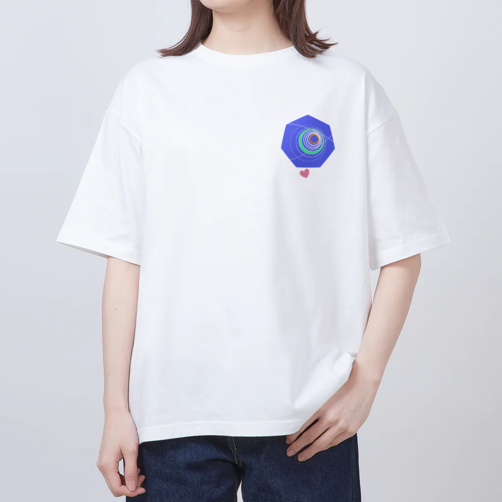 世界地図のWE LOVE US オーバーサイズTシャツ