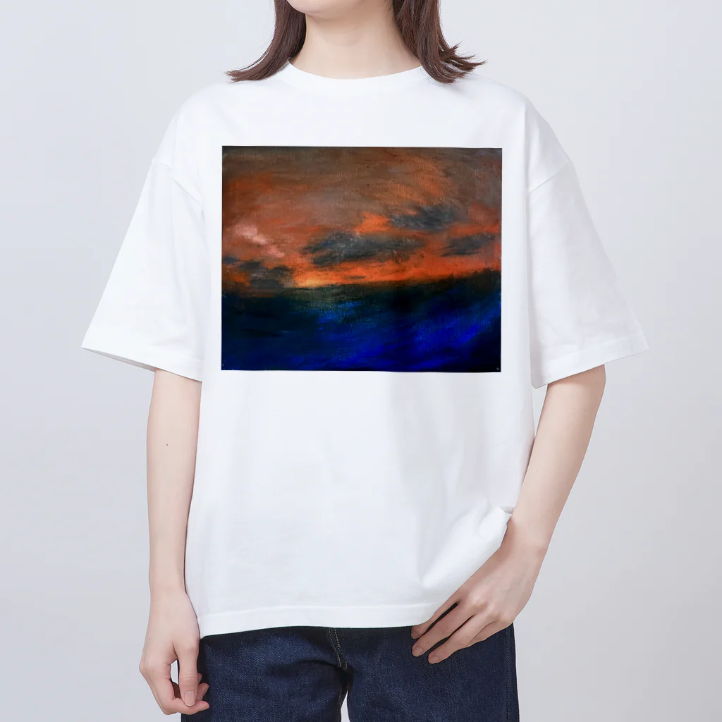 さかなきらいのゆうやけ オーバーサイズTシャツ