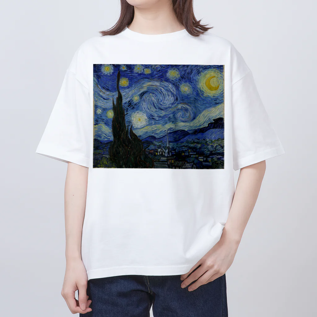 世界美術商店の星月夜 / The Starry Night Oversized T-Shirt