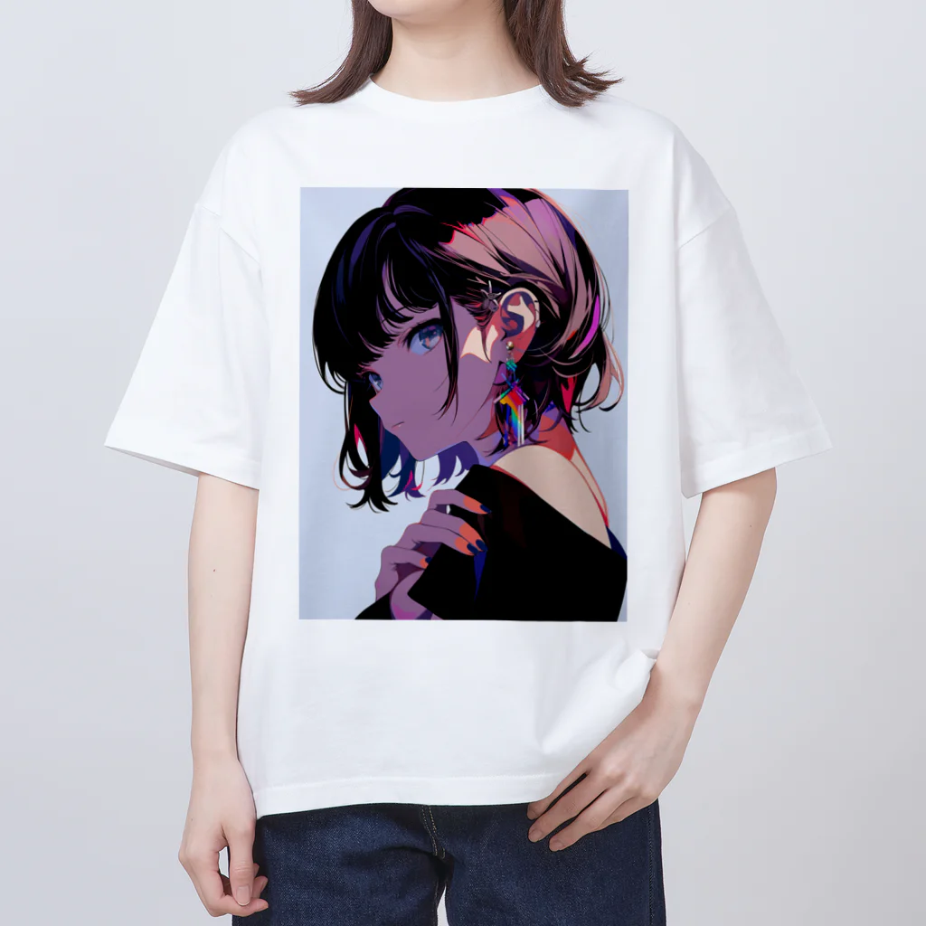 RORONOA/ろろのあのbeautiful girl オーバーサイズTシャツ