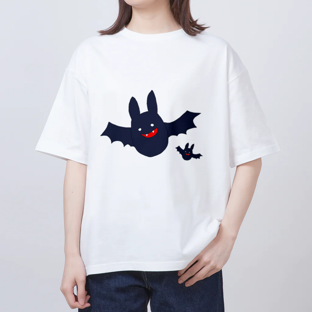 パピピンパピコ🛸🪐のなかよしこうもり オーバーサイズTシャツ