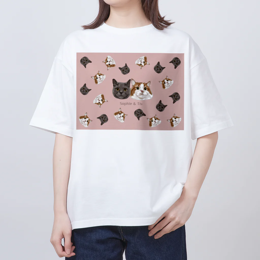 みきぞーん｜保護猫 ミッキー画伯と肉球とおともだちのsophie tiv Oversized T-Shirt