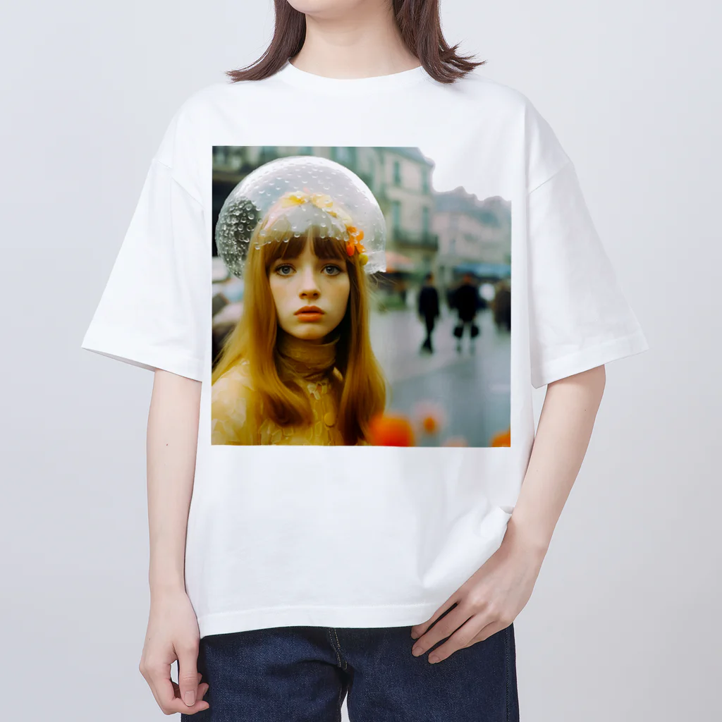 リトルショップオブdaisyのil pleut aujourd'hui オーバーサイズTシャツ