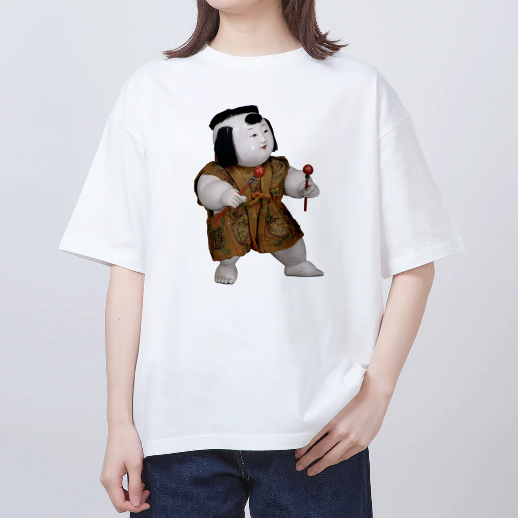メディア木龍・谷崎潤一郎研究のつぶやきグッズのお店の御所人形（大） Oversized T-Shirt