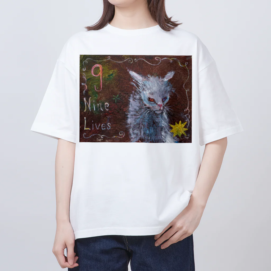 月ノ子の森に恋してのムラナギ／ナインライヴス Oversized T-Shirt