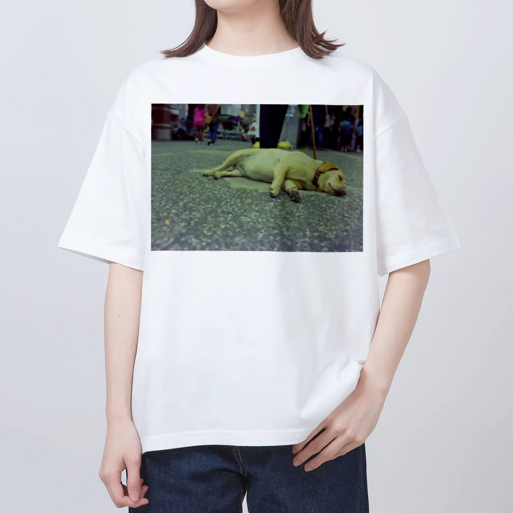 Robin_Hiroshimaの台中の眉毛犬さん オーバーサイズTシャツ