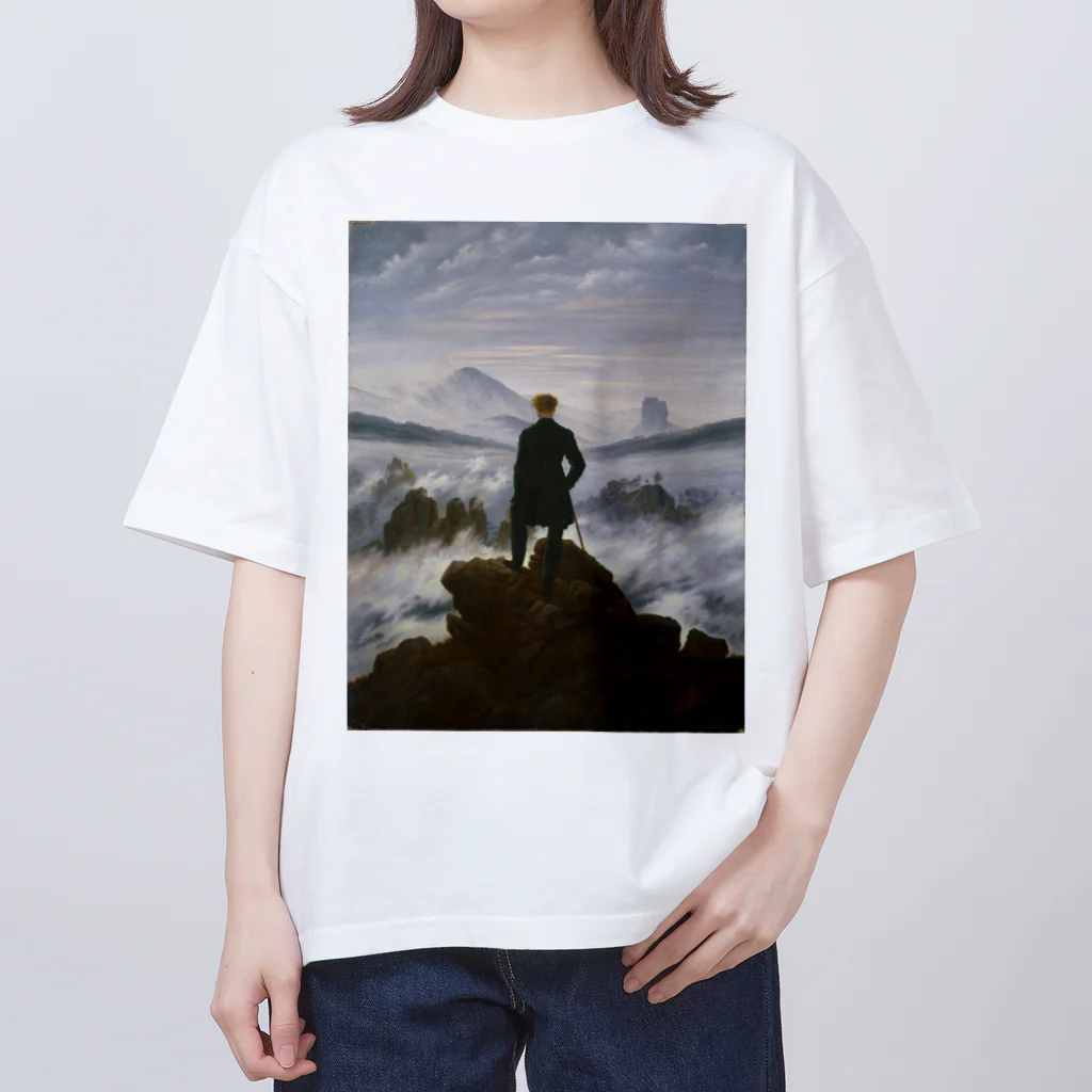 世界美術商店の雲海の上の旅人 / Wanderer above the Sea of Fog オーバーサイズTシャツ