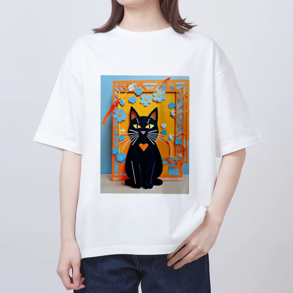 kurokuroの黒猫01 オーバーサイズTシャツ