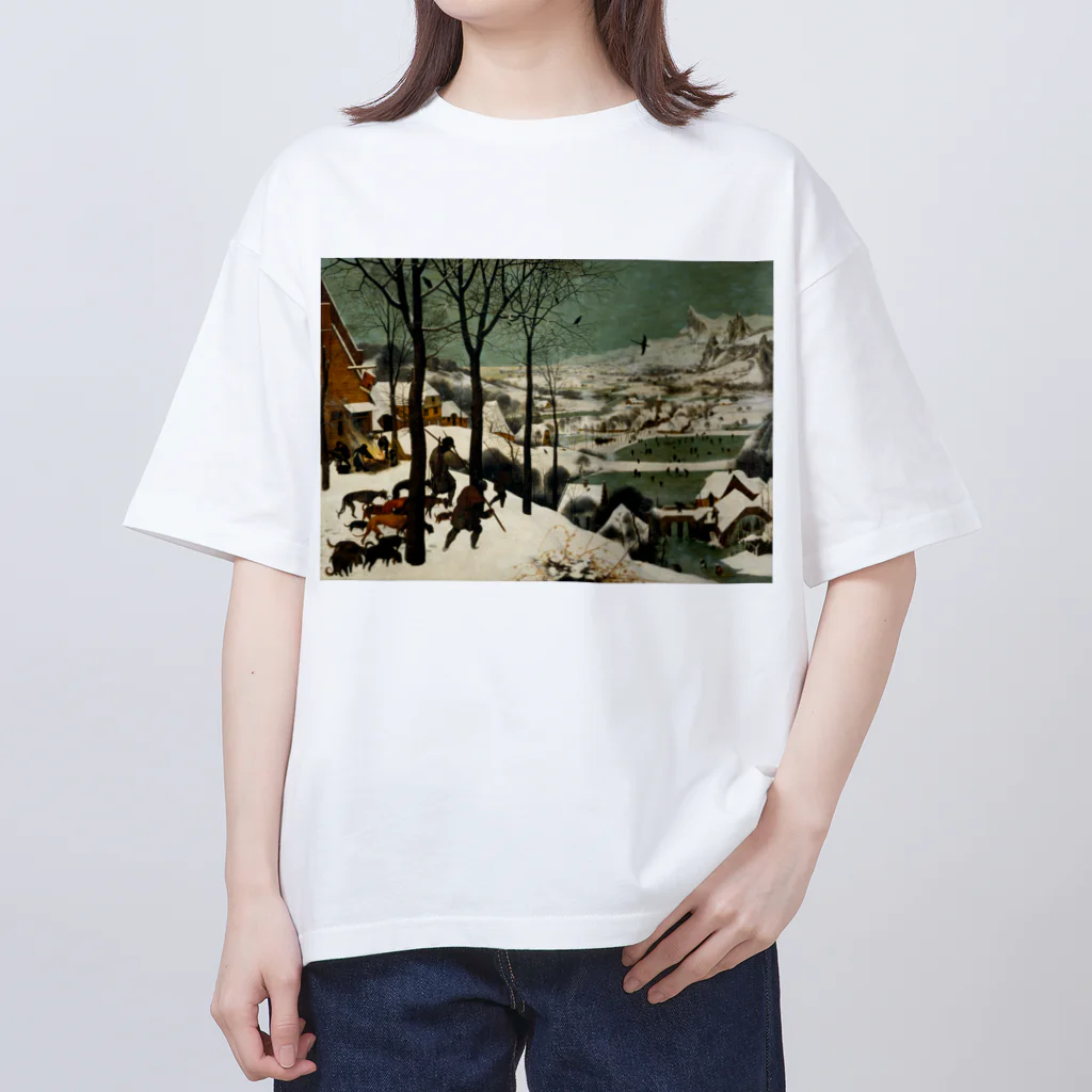 世界美術商店の雪中の狩人 / The Hunters in the Snow オーバーサイズTシャツ