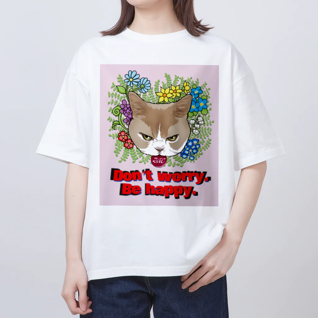 Zac-SDのねこのひとこと ( Zac ) オーバーサイズTシャツ