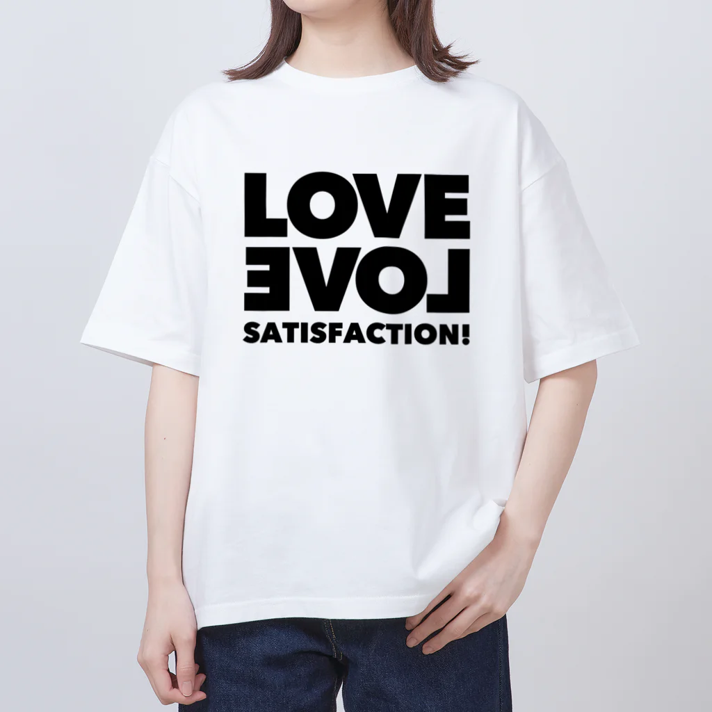 "ラブラブまんぞく"のラブラブまんぞくオーバーサイズｔシャツ。 Oversized T-Shirt