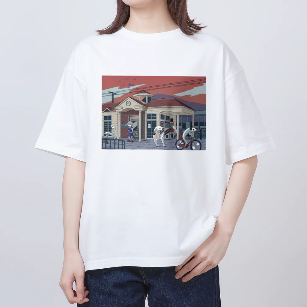 東京モノノケのしらす駅 オーバーサイズTシャツ