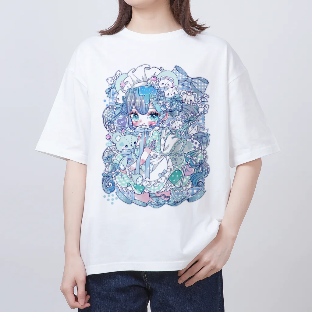 なつめみく♡イラストレーターのくまメイド Oversized T-Shirt