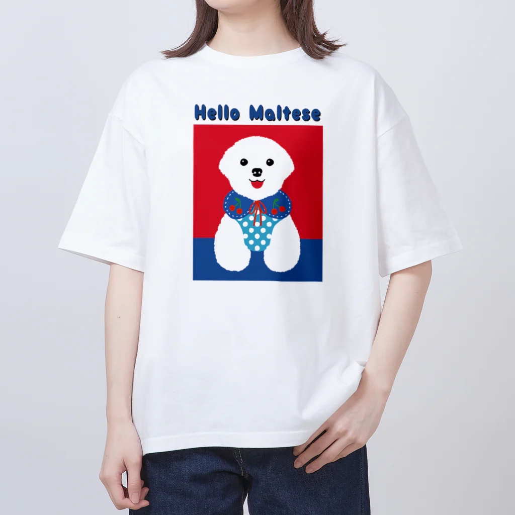 WON CHANCE ワンチャンスのHello Maltese（吉泉ゆう子） オーバーサイズTシャツ