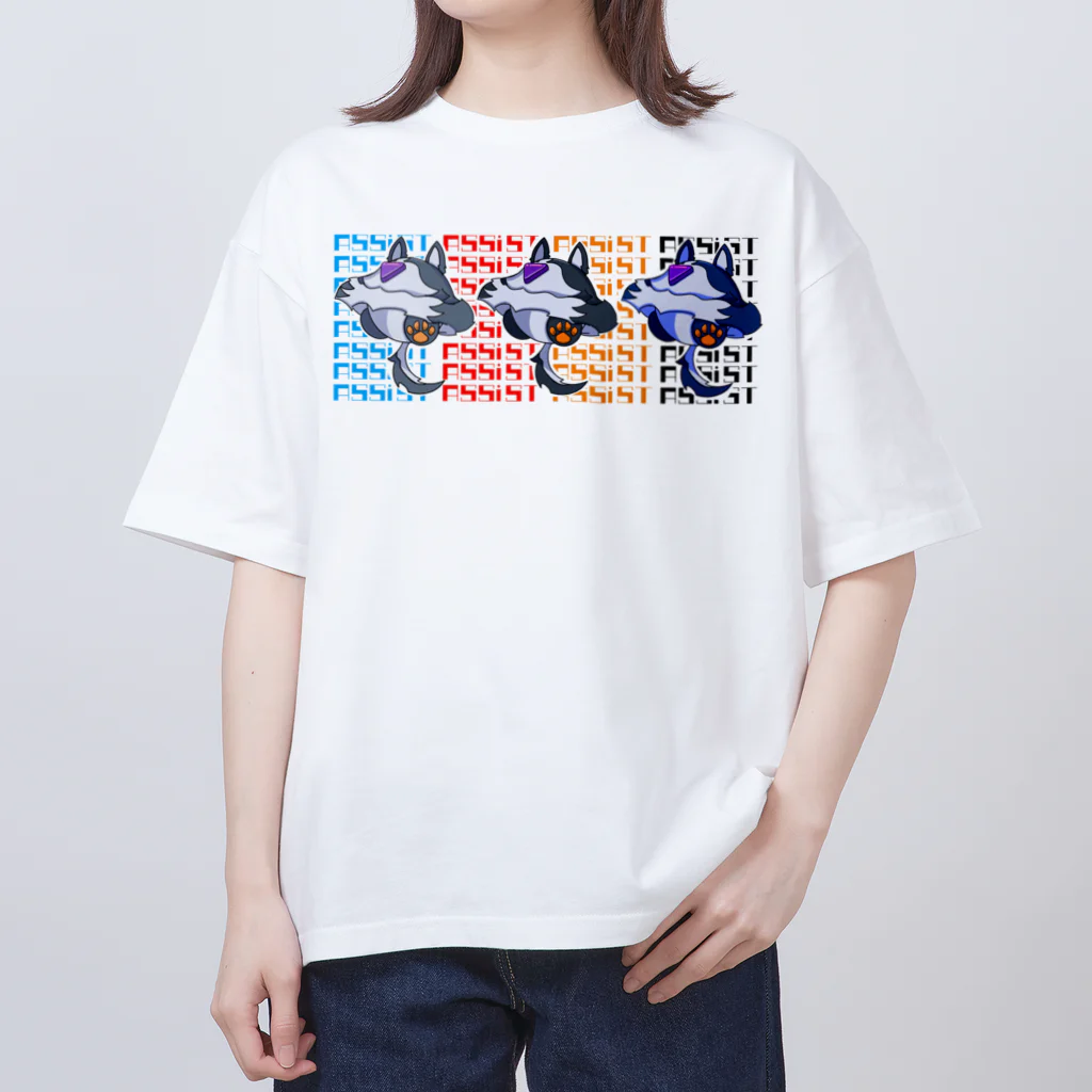 ASSiST mchのALIEN HUSKEY_ColorTee Oversized T-Shirt