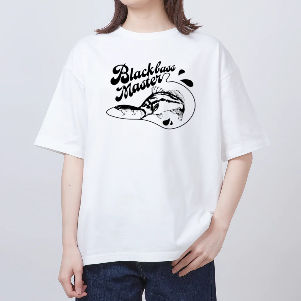chicodeza by suzuriのブラックバスマスター オーバーサイズTシャツ