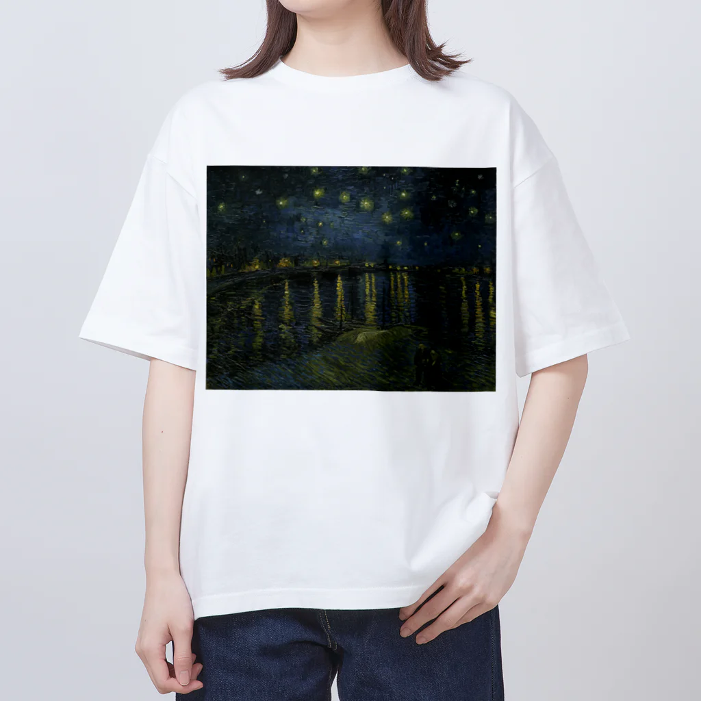 世界美術商店のローヌ川の星月夜 / Starry Night Oversized T-Shirt