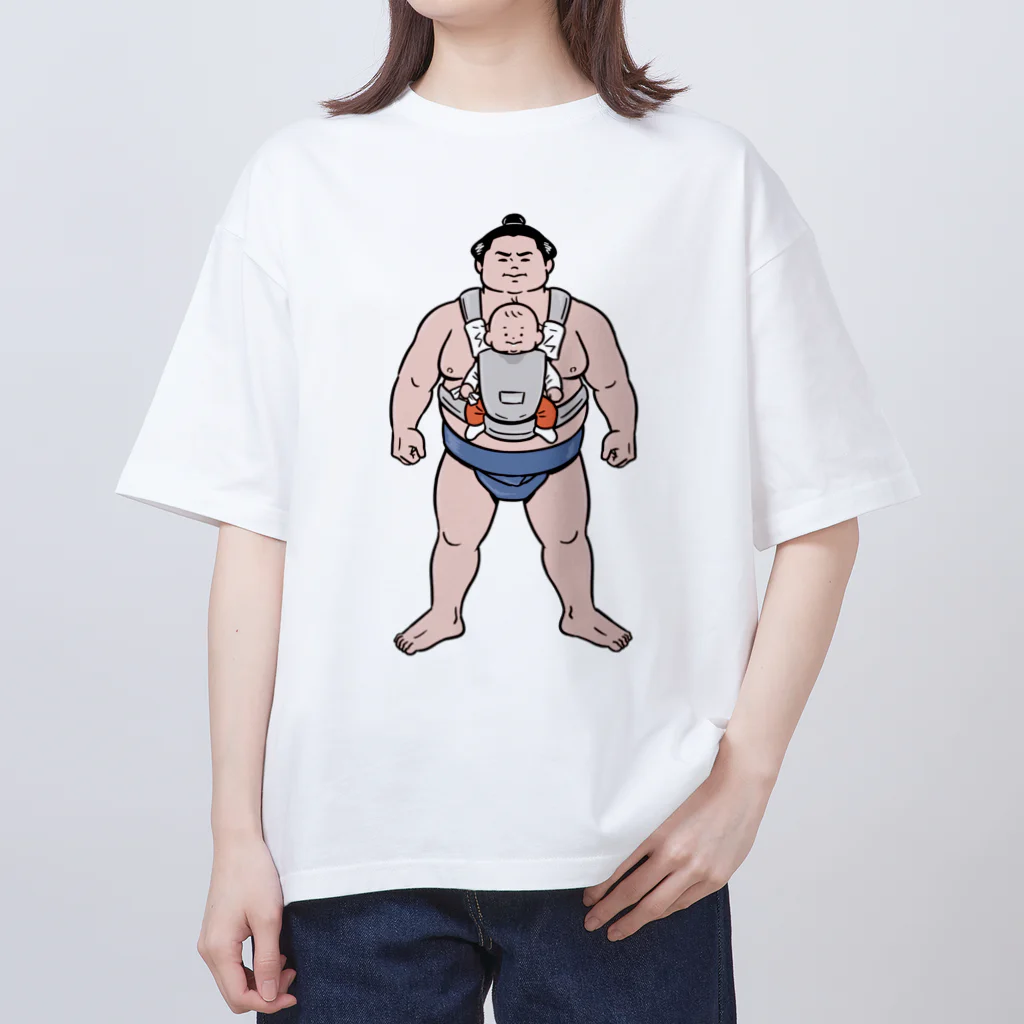 たろう(な気分)屋さんのsumo and baby Oversized T-Shirt