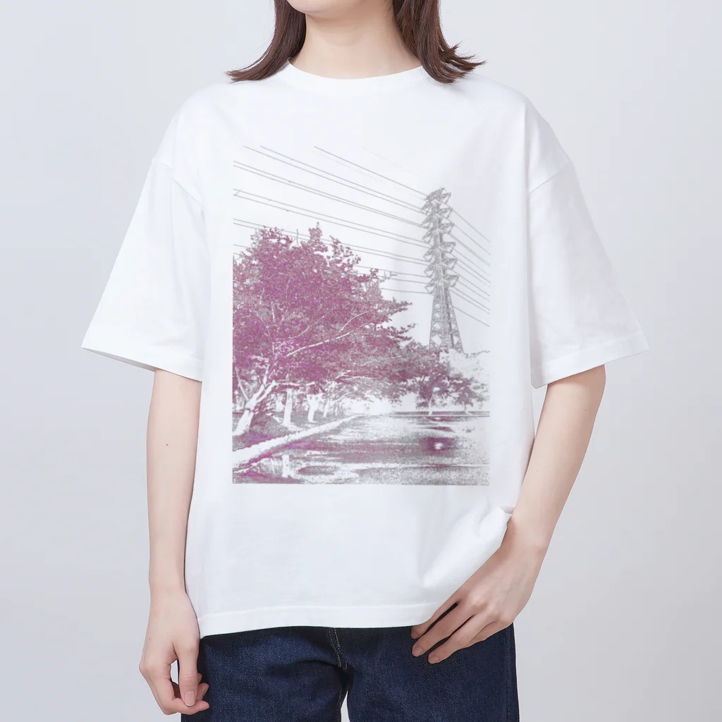 Electrical Babel @ SUZURIのEB-TS002-P " rose cerise" オーバーサイズTシャツ