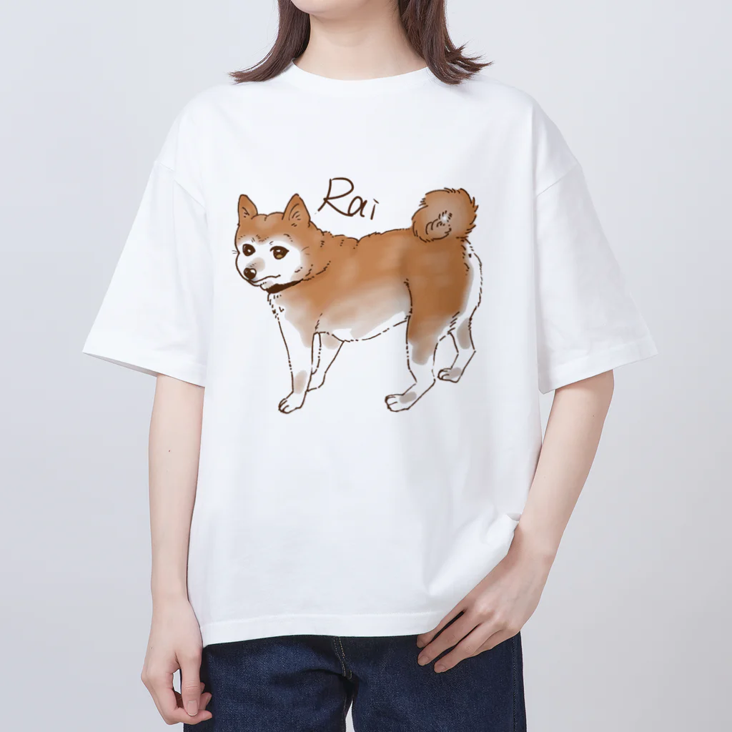 ゆきしばらいのしばいぬらい オーバーサイズTシャツ