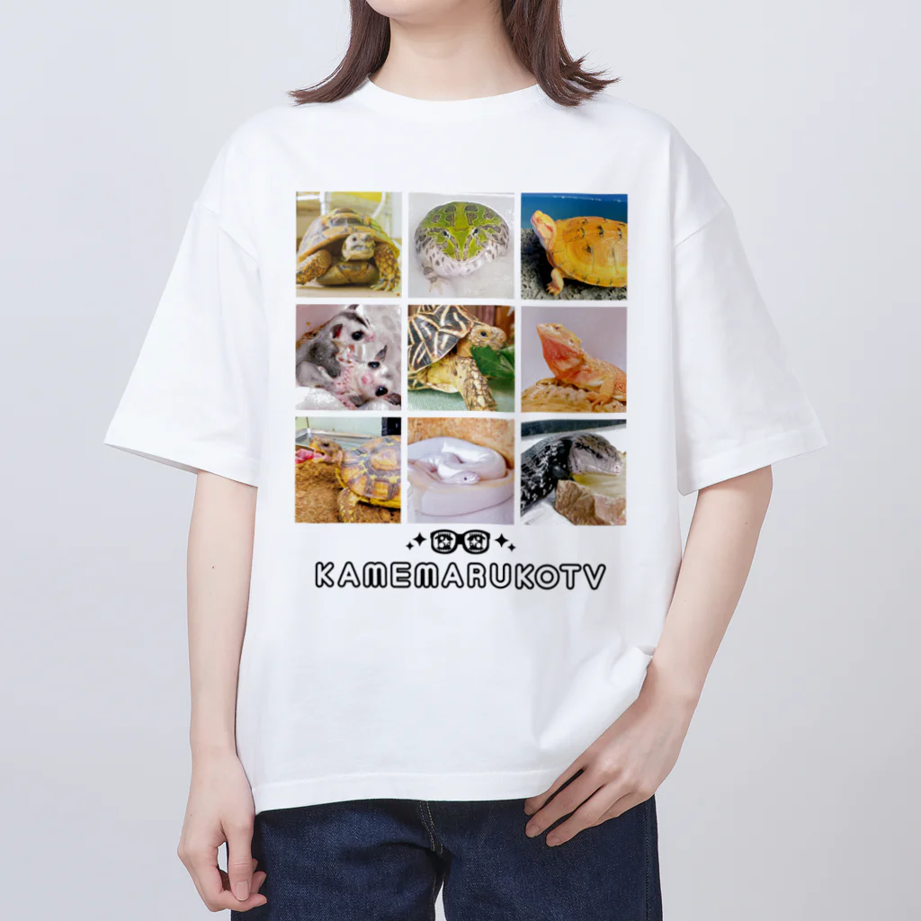 カメまる子🐢のカメまる子ＴＶペット集 Oversized T-Shirt