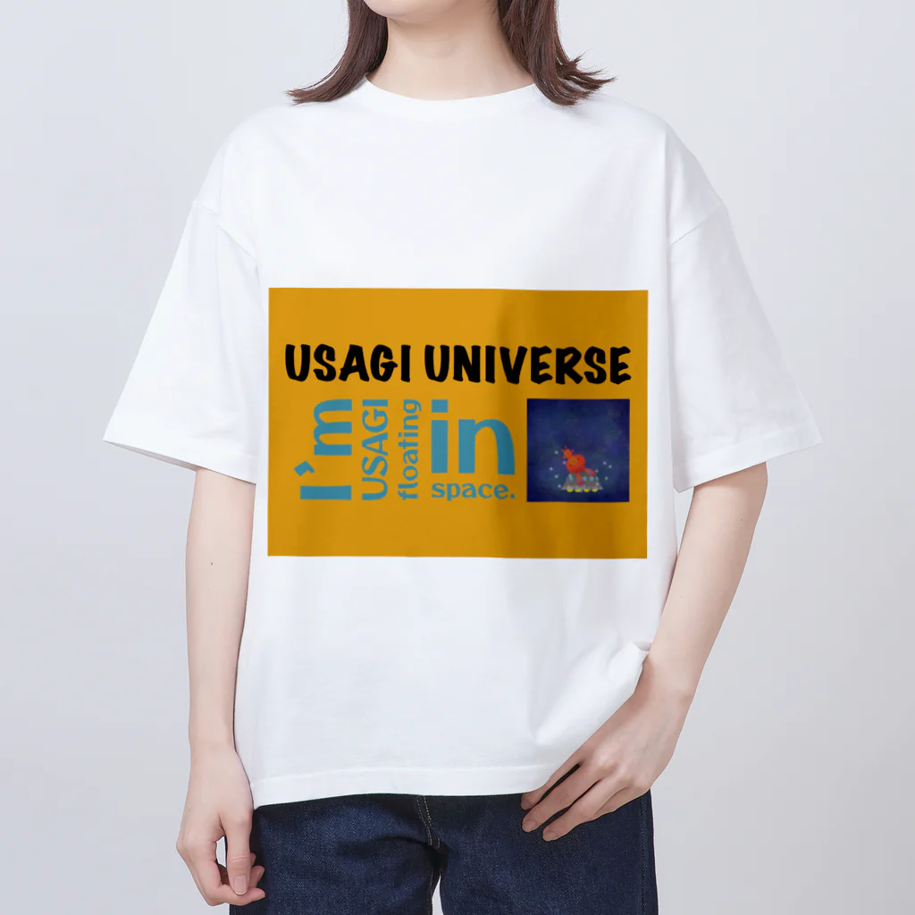 ウサユニの宇宙を漂うUSAGI  オーバーサイズTシャツ