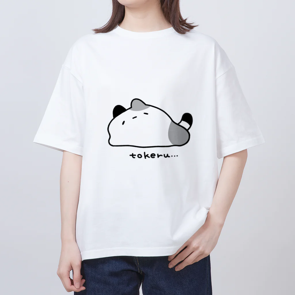 とっとのずんどうネコ / とけミケ オーバーサイズTシャツ