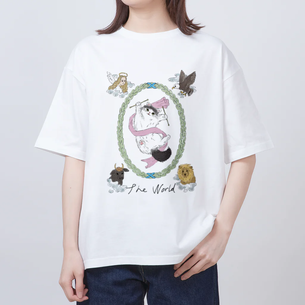 fortunecatのCat of the world オーバーサイズTシャツ