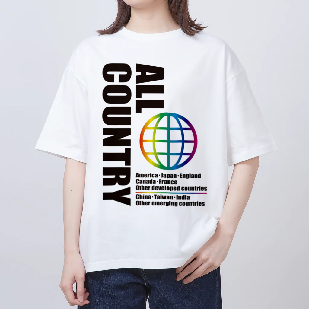 クラーケンデザインのオールカントリー オーバーサイズTシャツ