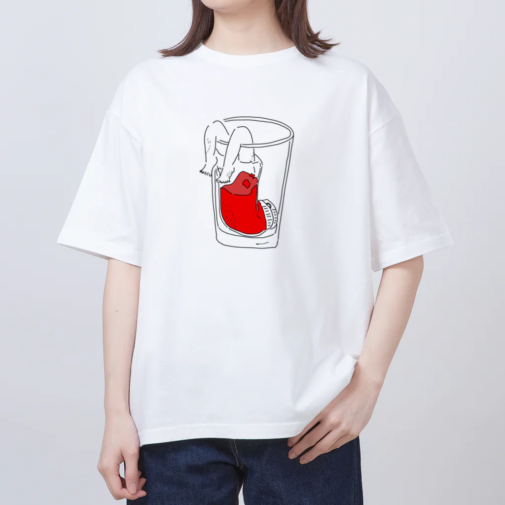 あんどーふのケチャップ_2 オーバーサイズTシャツ