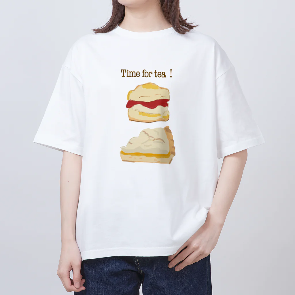 ゆきの絵です。のティータイム！ オーバーサイズTシャツ