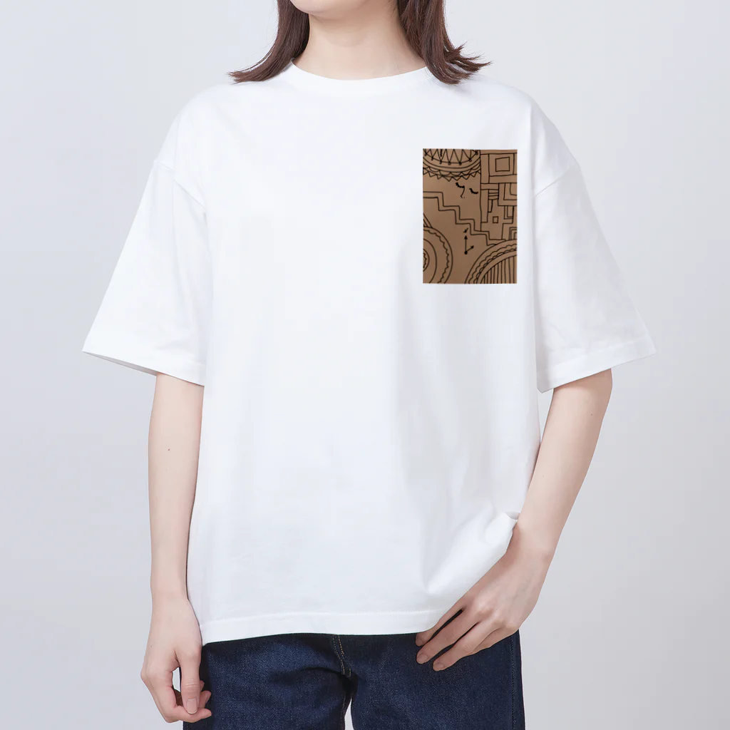 1080shopのARTモドキ七 オーバーサイズTシャツ