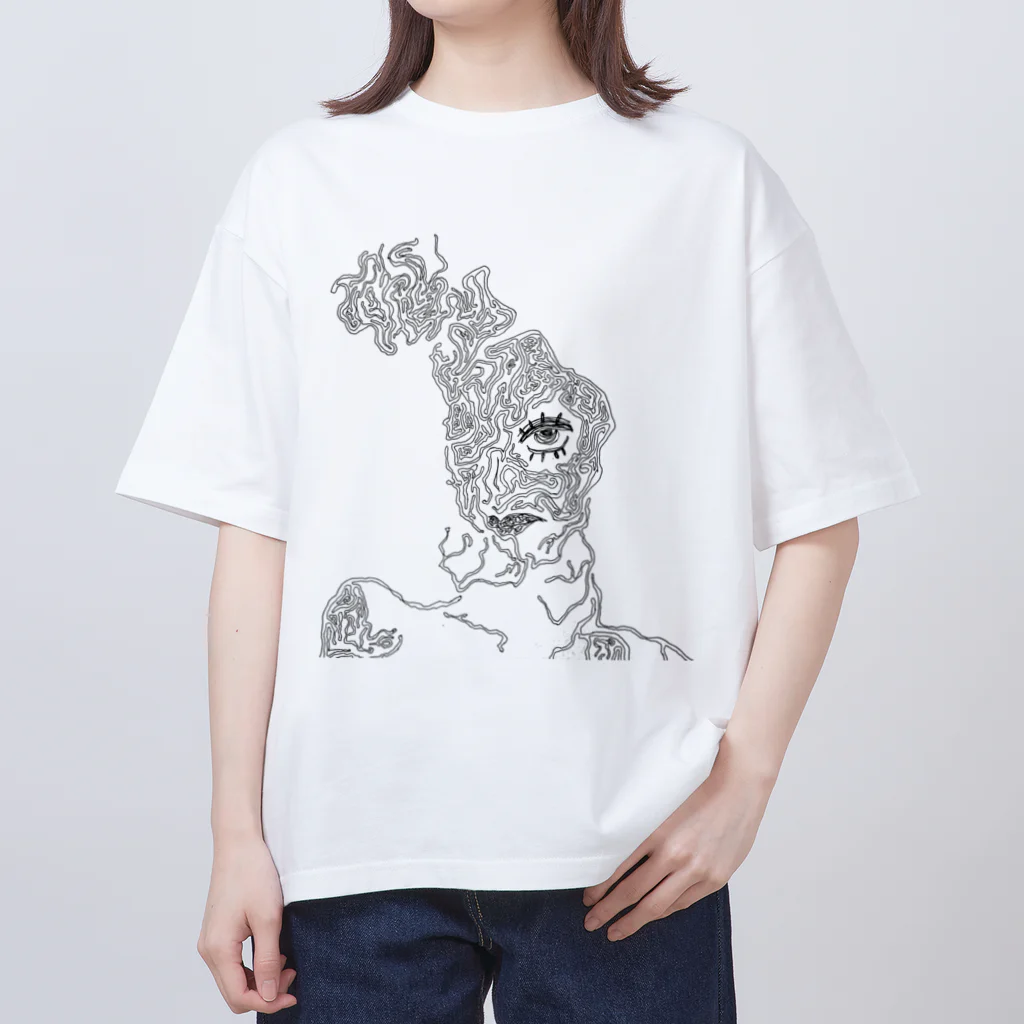 極彩色のメメントモリの血流 Oversized T-Shirt